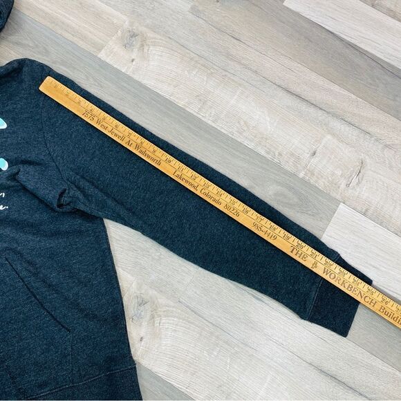 Aeropostale Aero One Love Pullover Hoodie Gray Multi Medium Unisex - Picture 13 of 13